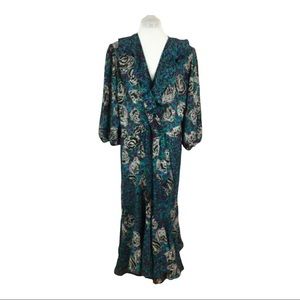 Vintage 70s/80s Plus colorful printed midi dress